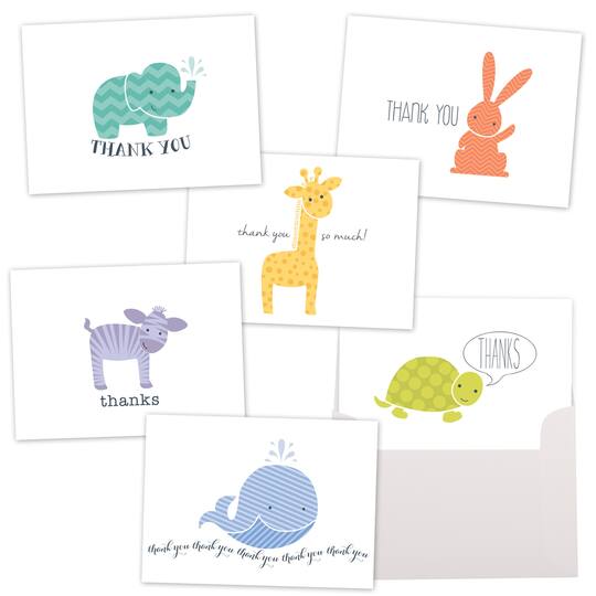 Jam Paper Cute Animal Blank Thank You Cards Set 36ct Michaels Jam Paper Cute Animal Blank Thank You Cards Set 36ct Michaels